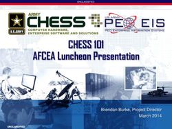 CHESS 101 AFCEA Luncheon Presentation - Brendan Burke, Project Director March 2014 - AFCEA Belvoir