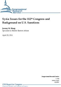 Syria: Issues for the 112th Congress and Background on U.S. Sanctions