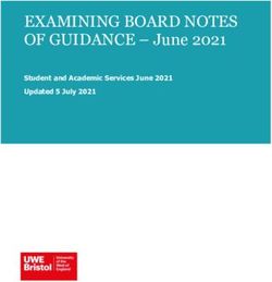 EXAMINING BOARD NOTES - OF GUIDANCE - June 2021 Student and Academic Services June 2021 Updated 5 July 2021