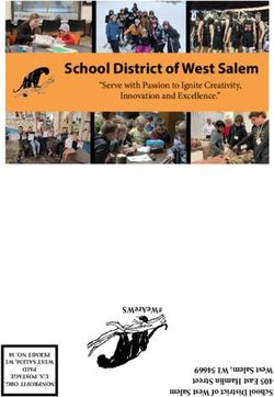 SCHOOL DISTRICT OF WEST SALEM - #WEAREWS WEST SALEM, WI 54669 405 EAST HAMLIN STREET SCHOOL DISTRICT OF WEST SALEM