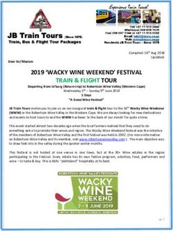 2019 'WACKY WINE WEEKEND' FESTIVAL TRAIN & FLIGHT TOUR