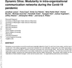 Dynamic Silos: Modularity in intra-organizational communication networks during the Covid-19 pandemic