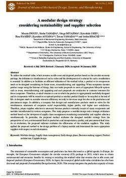 A modular design strategy considering sustainability and supplier selection - J-Stage