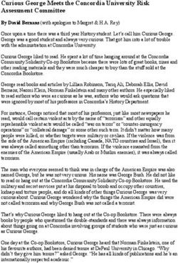 Curious George Meets the Concordia University Risk Assessment Committee