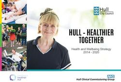 HULL - HEALTHIER TOGETHER - Health and Wellbeing Strategy 2014 2020 - Hull City Council