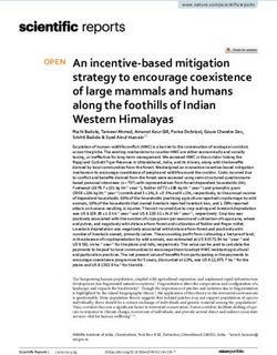 An incentive based mitigation strategy to encourage coexistence of large mammals and humans along the foothills of Indian Western Himalayas - Nature