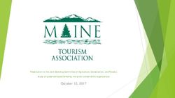 October 12, 2017 Presentation to the Joint Standing Committee on Agriculture, Conservation, and Forestry Study of conserved lands owned by ...