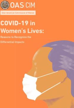COVID-19 in Women's Lives: Reasons to Recognize the Differential Impacts Inter-American Commission of Women - Organization of American States