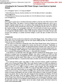 A Ranking for the Vancouver 2010 Winter Olympic Games Based on Copeland Method