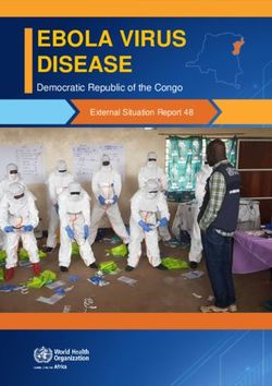EBOLA VIRUS DISEASE Democratic Republic of the Congo - External Situation Report 48 - ReliefWeb