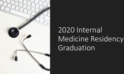 2020 Internal Medicine Residency Graduation