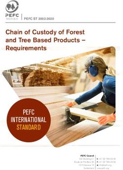 PEFC INTERNATIONAL STANDARD - Chain of Custody of Forest and Tree Based Products - Requirements - PEFC Nederland