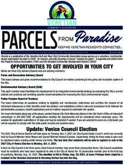 OPPORTUNITIES TO GET INVOLVED IN YOUR CITY - Venetian Golf & River Club ...