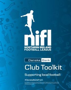 Club Toolkit Supporting local football - #DanskeBankPrem - NIFL
