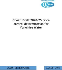 Ofwat: Draft 2020-25 price control determination for Yorkshire Water - CCWATER RESPONSE