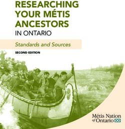 RESEARCHING YOUR M&Eacute;TIS ANCESTORS - IN ONTARIO Standards and Sources - Metis Nation of Ontario