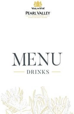 MENU DRINKS - Pearl Valley