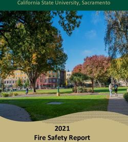 Fire Safety Report 2021 - California State University, Sacramento - Sacramento State