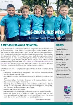 THE CREEK THIS WEEK Andrews Creek Primary School