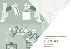 Technology September 2020 - e-Commerce valuation and trends - Alantra