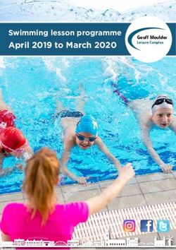 Swimming lesson programme April 2019 to March 2020 - Geoff Moulder - Boston Borough Council