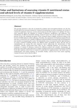 Value and limitations of assessing vitamin D nutritional status and advised levels of vitamin D supplementation - European Journal of Endocrinology