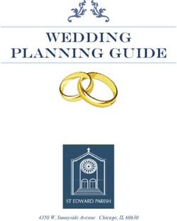 WEDDING PLANNING GUIDE - 4350 W. Sunnyside Avenue Chicago, IL 60630