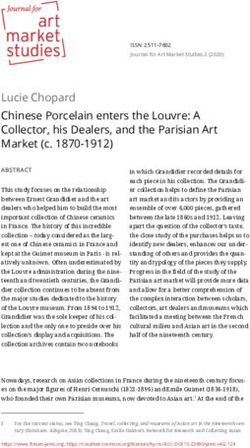 Lucie Chopard Chinese Porcelain enters the Louvre: A Collector, his Dealers, and the Parisian Art Market (c. 1870-1912)