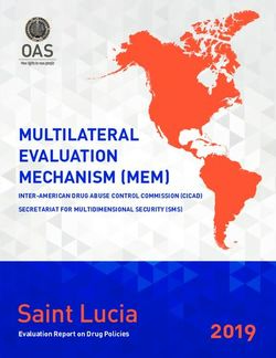 Saint Lucia - MULTILATERAL EVALUATION MECHANISM (MEM) INTER-AMERICAN DRUG ABUSE CONTROL COMMISSION (CICAD) - Organization of American States