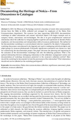 Documenting the Heritage of Nokia-From Discussions to Catalogue - MDPI