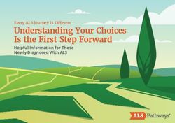 Understanding Your Choices Is the First Step Forward - Helpful Information for Those Newly Diagnosed With ALS - ALS ...