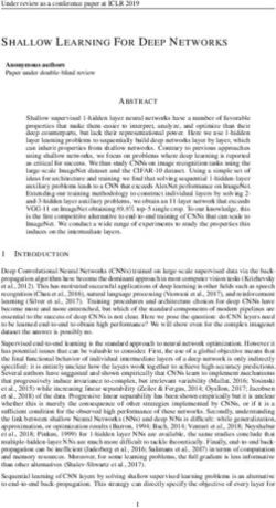 SHALLOW LEARNING FOR DEEP NETWORKS - OpenReview