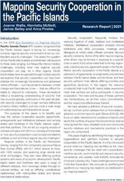 Mapping Security Cooperation in the Pacific Islands