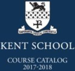 Course catalog 2017-2018 - Kent School