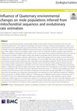 Influence of Quaternary environmental changes on mole populations inferred from mitochondrial sequences and evolutionary rate estimation