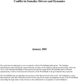 Conflict in Somalia: Drivers and Dynamics