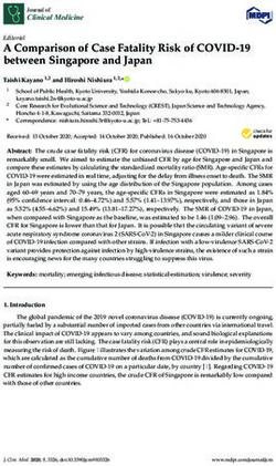 A Comparison of Case Fatality Risk of COVID-19 between Singapore and Japan - MDPI