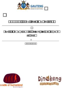 2018/19 Annual Performance Plan - Cradle of Humankind World Heritage Site and Dinokeng Projects