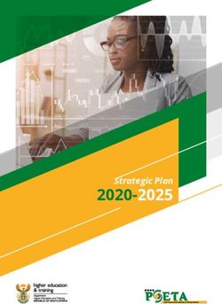 2020-2025 Strategic Plan - Parliamentary Monitoring Group