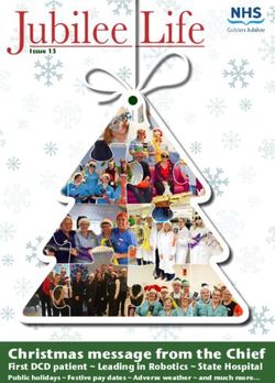 Jubilee Life - Christmas message from the Chief First DCD patient Leading in Robotics State Hospital Public holidays Festive pay dates ...