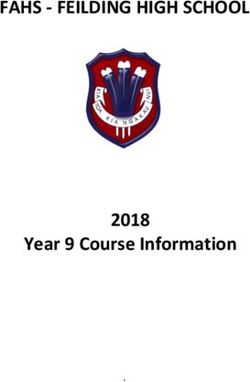 FAHS - FEILDING HIGH SCHOOL - 2018 Year 9 Course Information 1 - FEILDING HIGH SCHOOL 2018 Year 9 Course Information