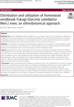 Distribution and utilization of homestead windbreak Fukugi (Garcinia subelliptica Merr.) trees: an ethnobotanical approach
