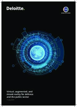 Virtual, augmented, and mixed reality for defence and the public sector - 11 July 2019 - Deloitte