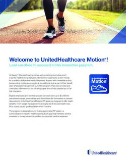 Welcome to UnitedHealthcare Motion! - Lead enrollees to succeed in this innovative program - Euclid Managers