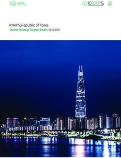 KNAPS, Republic of Korea - Student Exchange Program Booklet 2019-2020 - IPSF