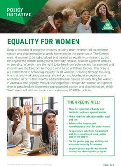EQUALITY FOR WOMEN - The Australian Greens