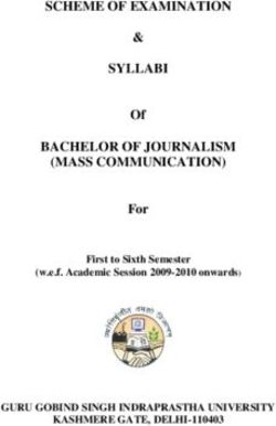 SCHEME OF EXAMINATION SYLLABI BACHELOR OF JOURNALISM (MASS COMMUNICATION) - Of For - GURU GOBIND SINGH INDRAPRASTHA UNIVERSITY KASHMERE GATE ...