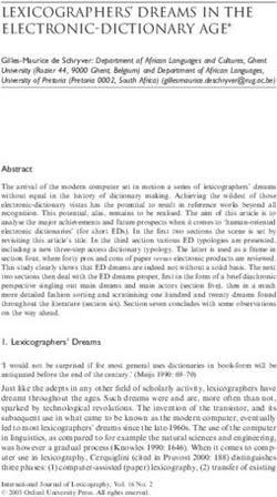 LEXICOGRAPHERS' DREAMS IN THE ELECTRONIC-DICTIONARY AGE