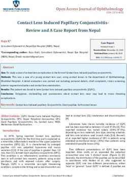 Contact Lens Induced Papillary Conjunctivitis-Review and A Case Report from Nepal - Medwin Publishers