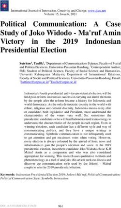 Political Communication: A Case Study of Joko Widodo - Ma'ruf Amin Victory the 2019 Indonesian Presidential Election
